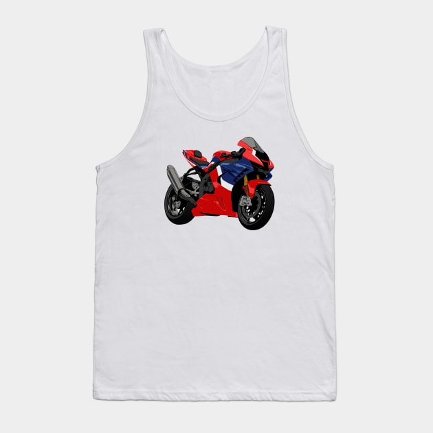 CBR1000RR Bike Illustration Tank Top by KAM Std